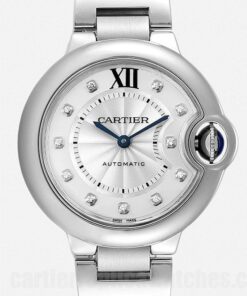 Cartier Ballon Bleu 36mm WE902074 Silver Dial Bracelet