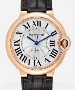 Cartier Ballon Bleu WGBB0009 Silver Dial 42mm Strap