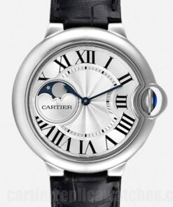 Cartier Ballon Bleu WSBB0020 Silver Dial 36mm Hour, Minute, Second Strap