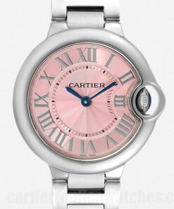 Cartier Ballon Bleu Pink Dial WSBB0033 36mm Hour, Minute, Second