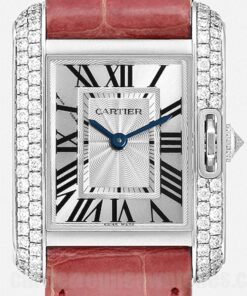 Cartier Tank Anglaise WT100015 30mm Silver Dial Quartz Hour, Minute, Second