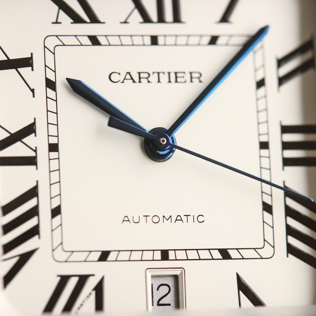 10Swiss-Cartier-Santos-Replica-Stainless-steel-strap-39.8MM-6