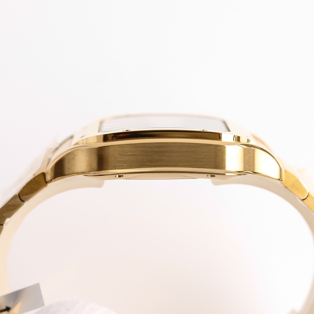 11Swiss-Cartier-Santos-Replica-Yellow-Gold-strap-39.8MM-6