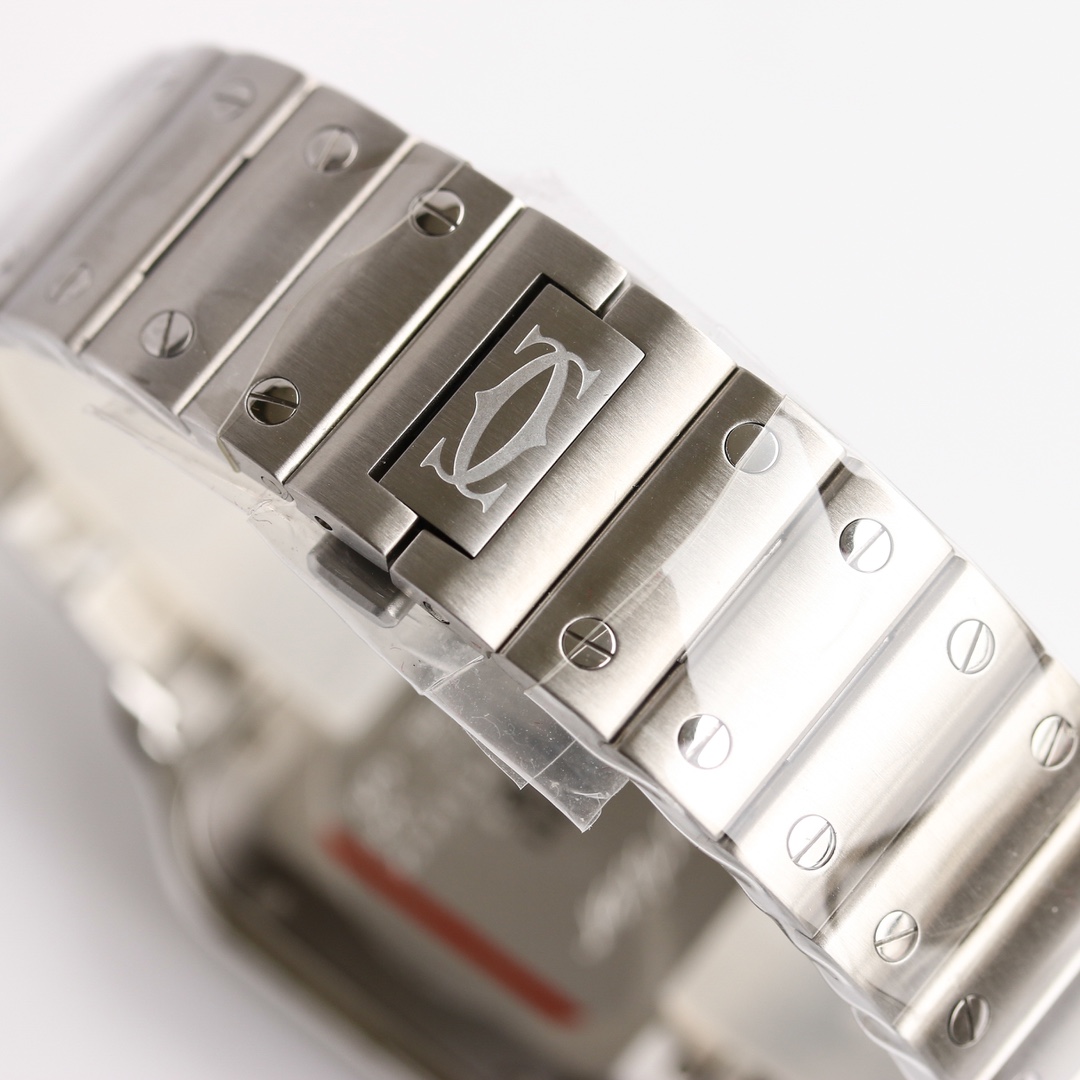 12Swiss-Cartier-Santos-Replica-Stainless-steel-strap-39.8MM-7