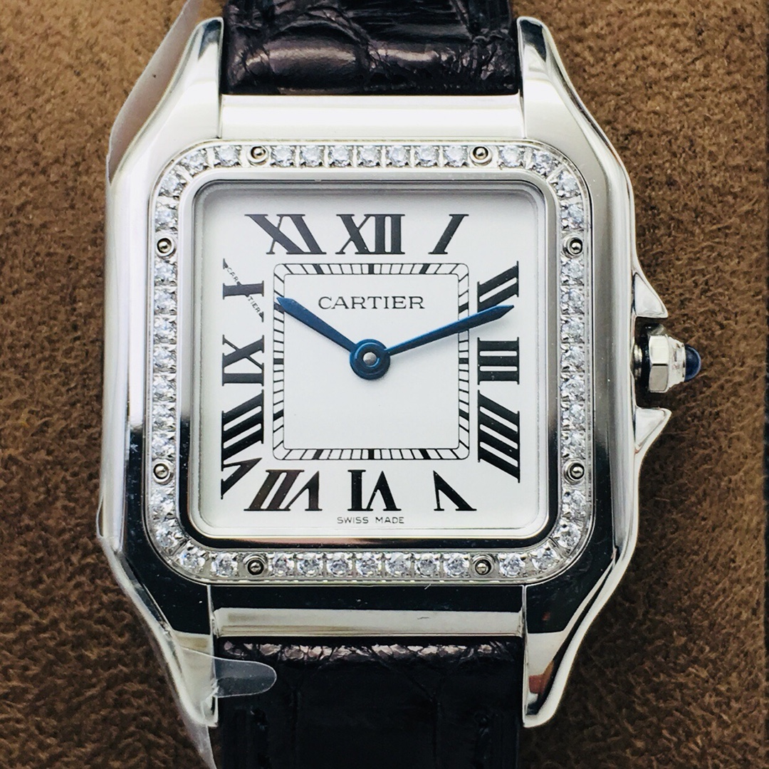 22Swiss-Cartier-Replica-Leather-strap-27MM