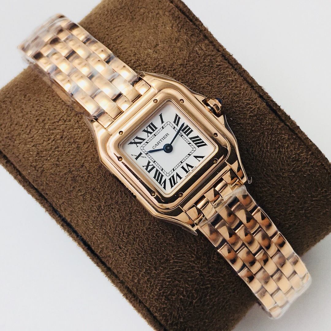 27Swiss-Cartier-Replica-Rose-Gold-strap-27MM-1