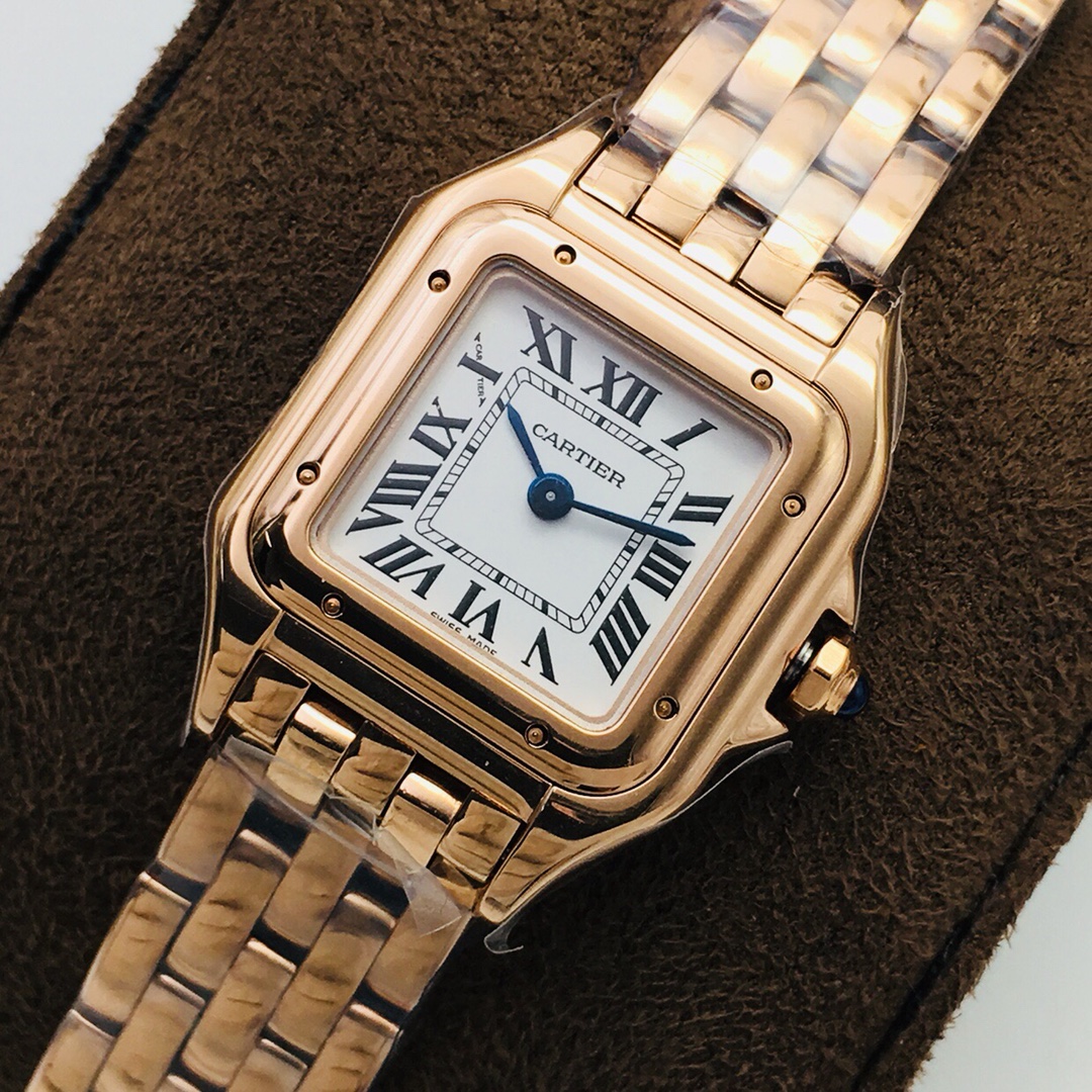 27Swiss-Cartier-Replica-Rose-Gold-strap-27MM-2