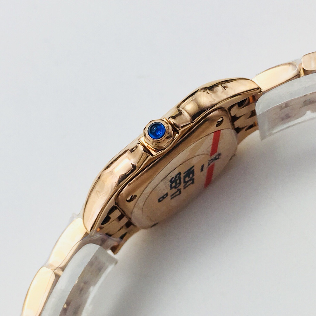 27Swiss-Cartier-Replica-Rose-Gold-strap-27MM-3