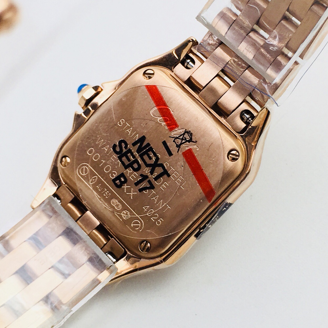 27Swiss-Cartier-Replica-Rose-Gold-strap-27MM-5