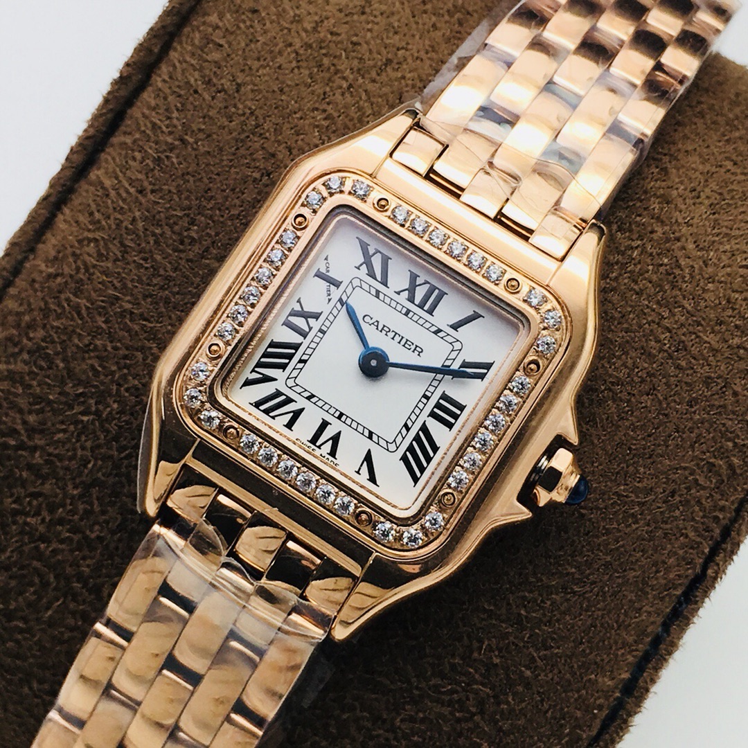 28Swiss-Cartier-Replica-Rose-Gold-strap-27MM-2