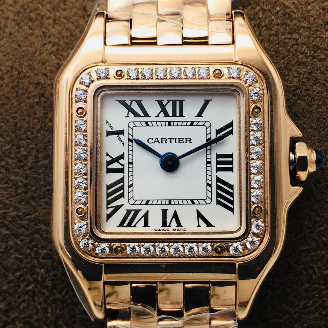 28Swiss-Cartier-Replica-Rose-Gold-strap-27MM