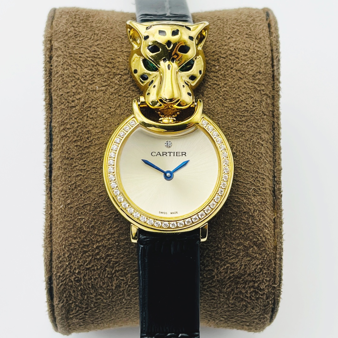 35Swiss-Cartier-Replica-Leather-strap-23.6MM
