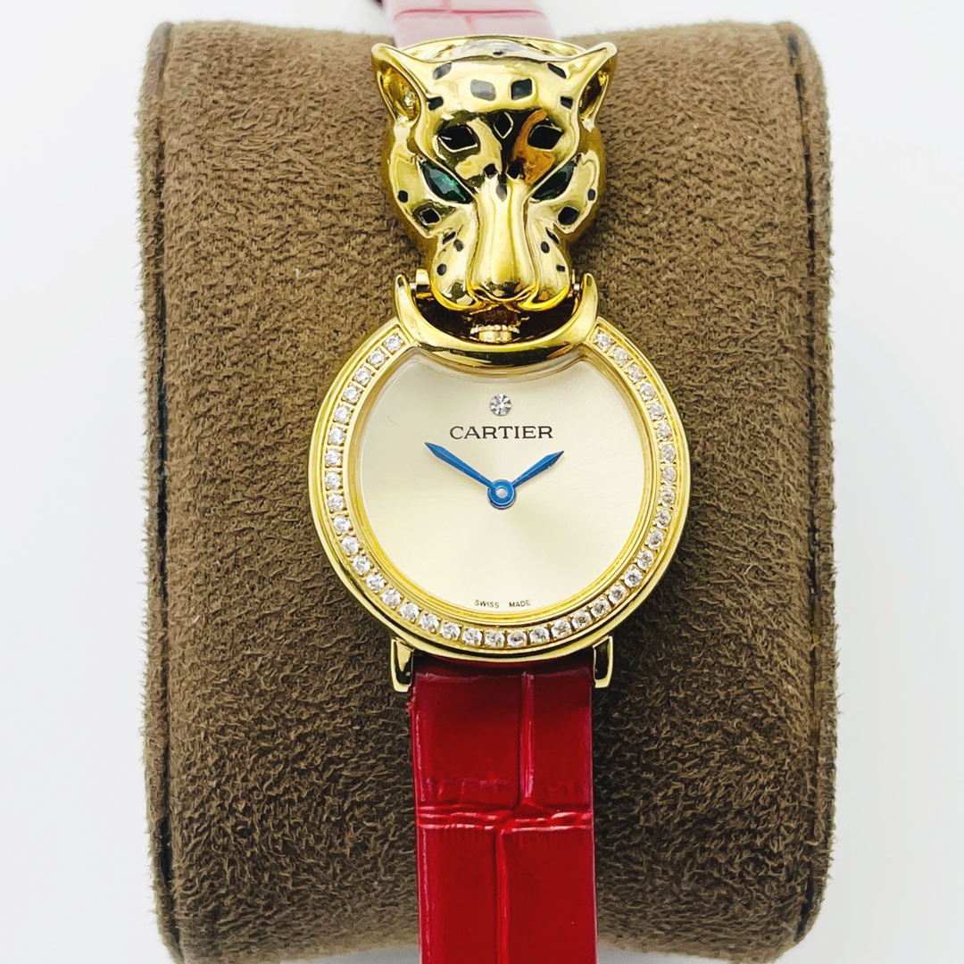 37Swiss-Cartier-Replica-Leather-strap-23.6MM