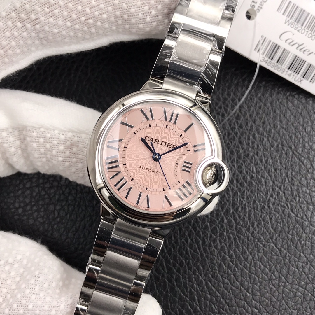 120Swiss-Cartier-Ballon-Bleu-Replica-Stainless-steel-strap-33MM-2