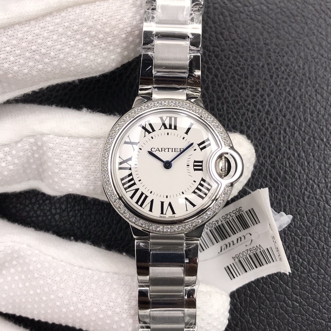121Swiss-Cartier-Ballon-Bleu-Replica-Stainless-steel-strap-33MM