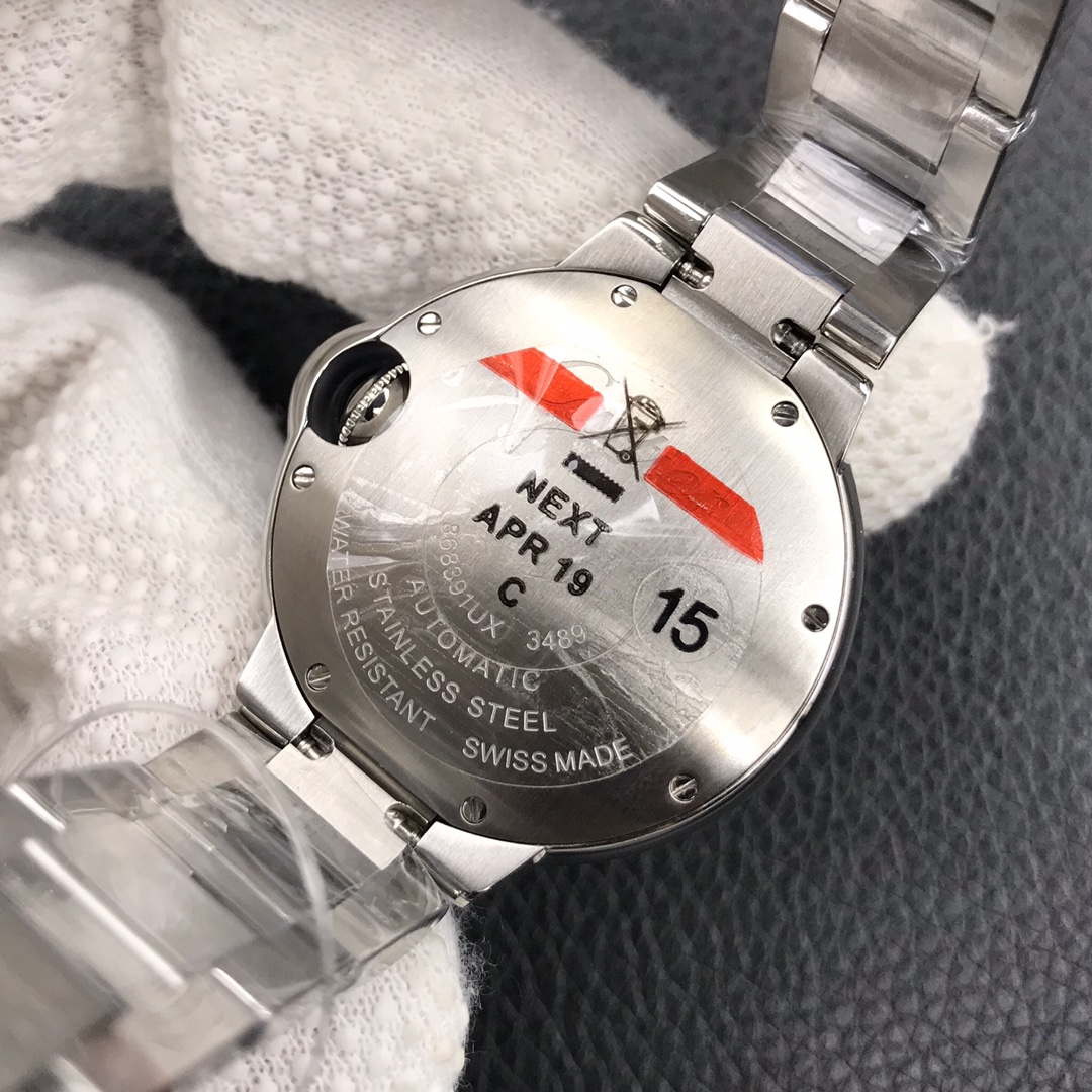 123Swiss-Cartier-Ballon-Bleu-Replica-Stainless-steel-strap-33MM-8