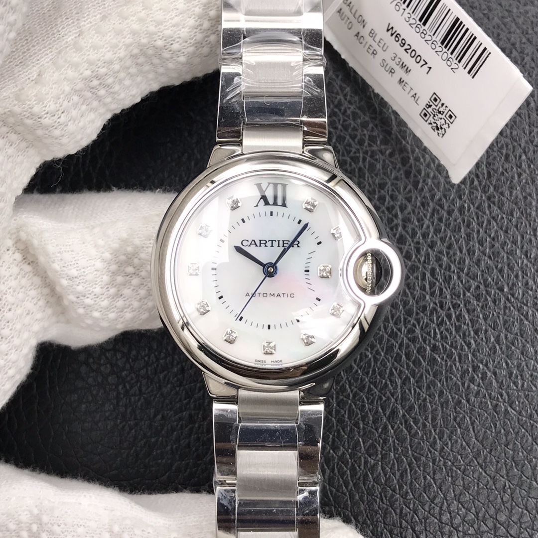 123Swiss-Cartier-Ballon-Bleu-Replica-Stainless-steel-strap-33MM