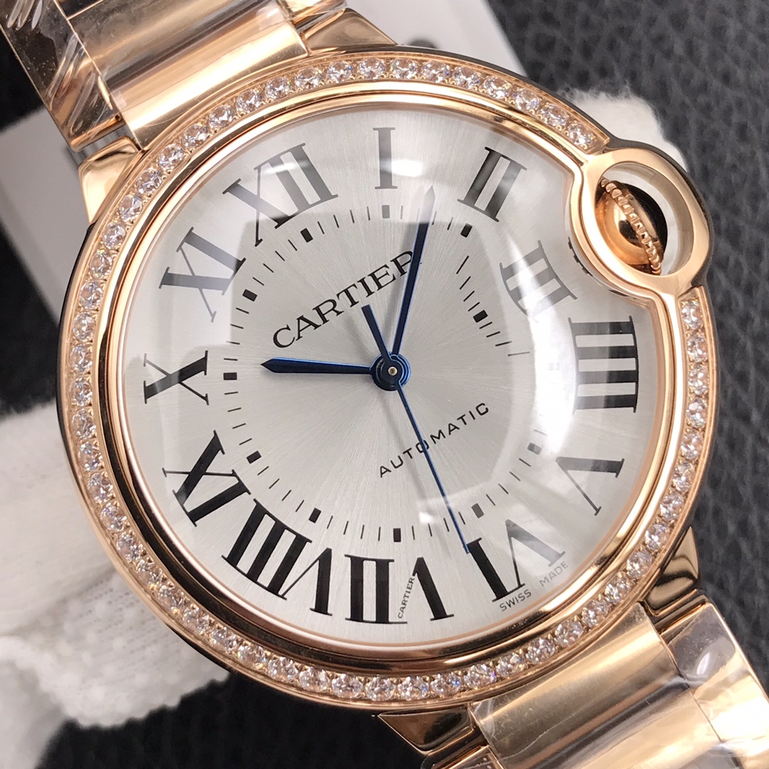 125Swiss-Cartier-Ballon-Bleu-Replica-Rose-Gold-strap-36MM-4
