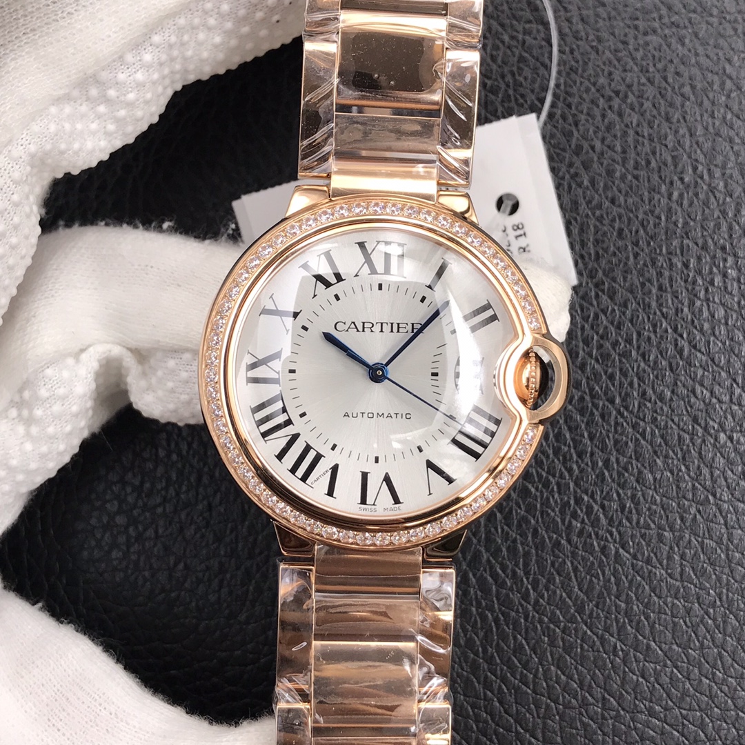 125Swiss-Cartier-Ballon-Bleu-Replica-Rose-Gold-strap-36MM