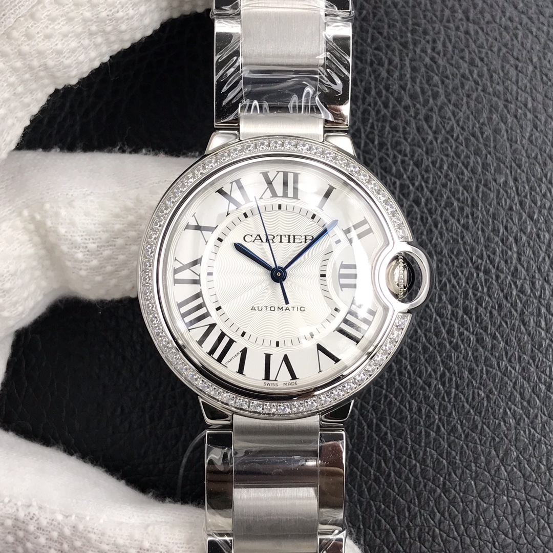 126Swiss-Cartier-Ballon-Bleu-Replica-Stainless-steel-strap-36MM