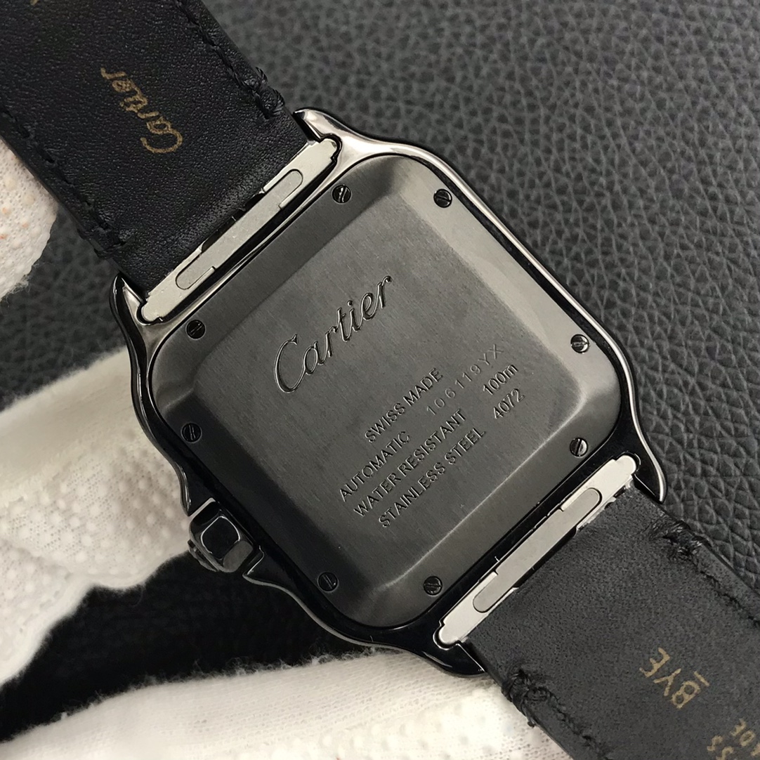 127Swiss-Cartier-Santos-Replica-Leather-strap-39.8MM-6