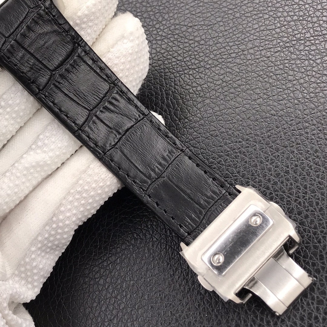 128Swiss-Cartier-Santos-Replica-Leather-strap-41MM-7