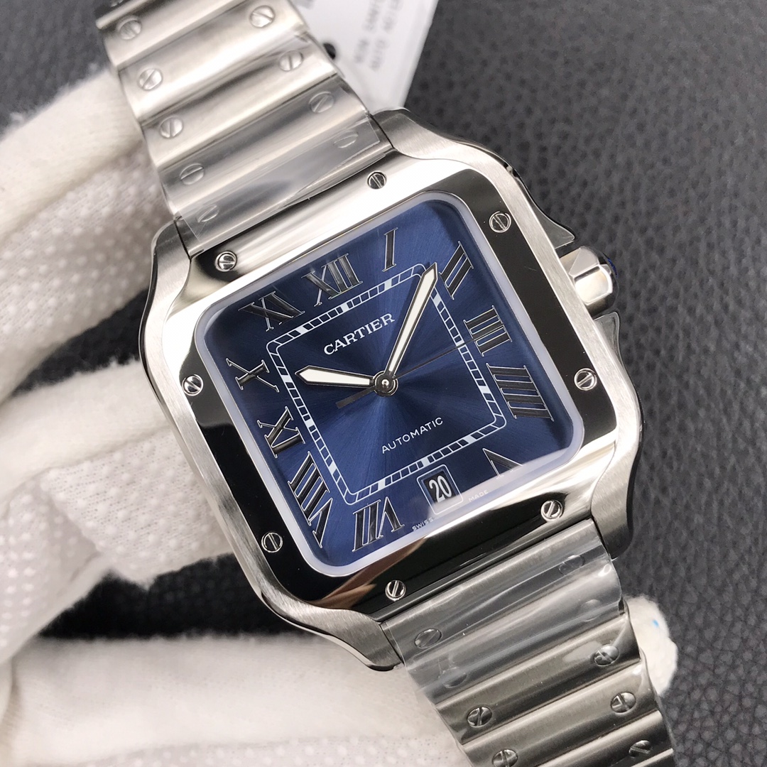 129Swiss-Cartier-Santos-Replica-WSSA0009-Stainless-steel-strap-39.8MM-1