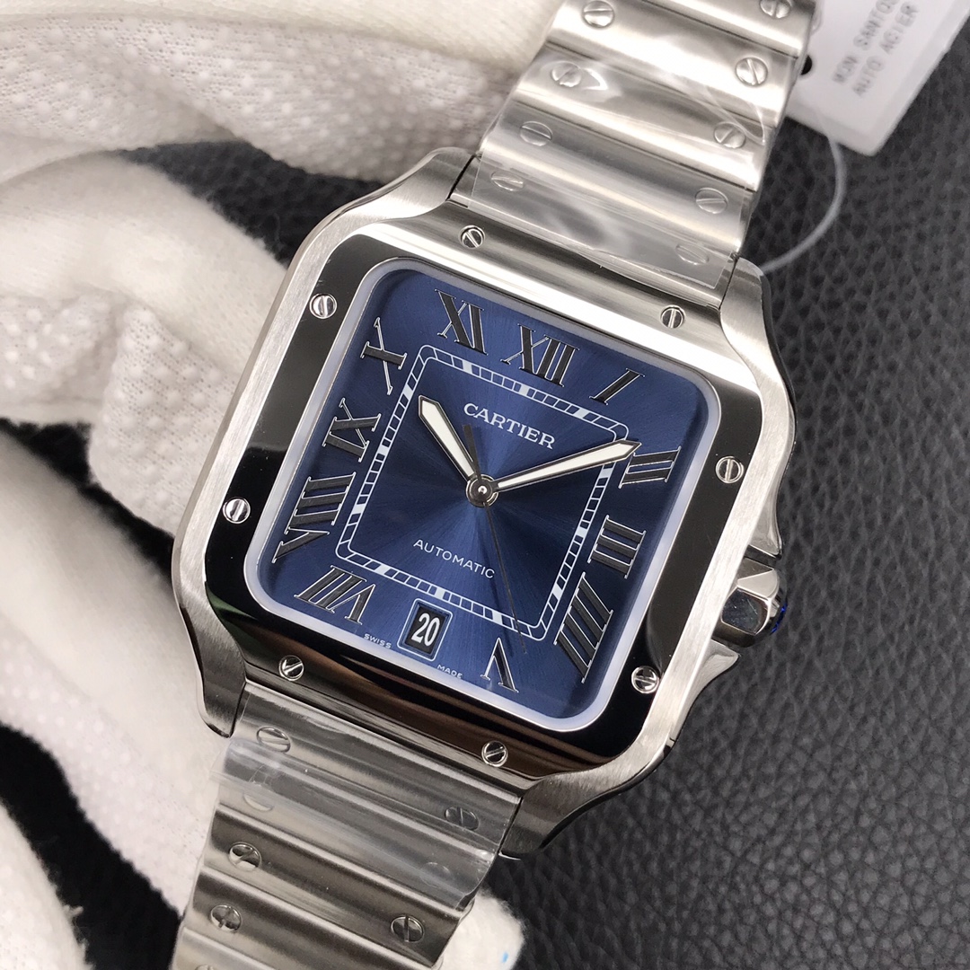 129Swiss-Cartier-Santos-Replica-WSSA0009-Stainless-steel-strap-39.8MM-2