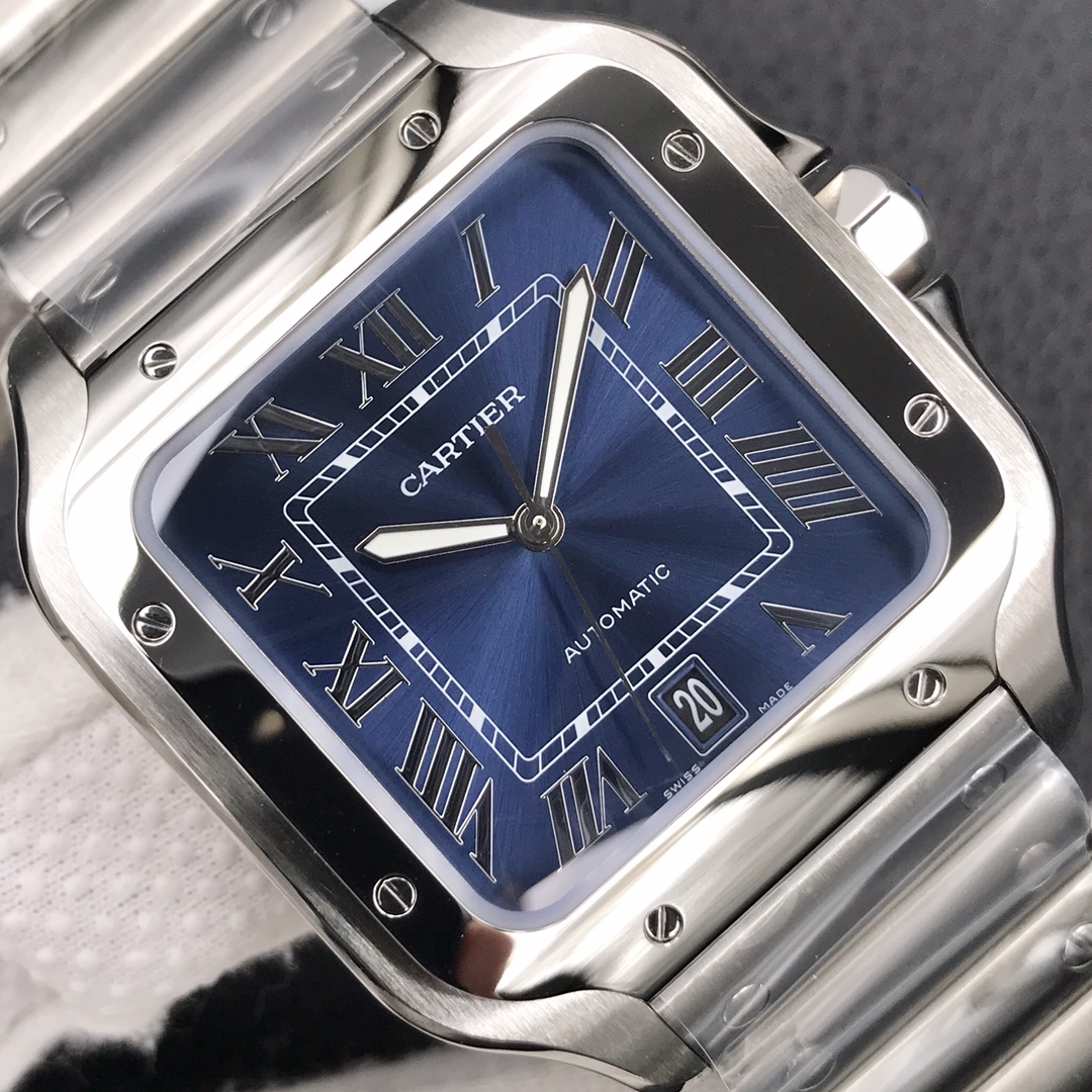 129Swiss-Cartier-Santos-Replica-WSSA0009-Stainless-steel-strap-39.8MM-3