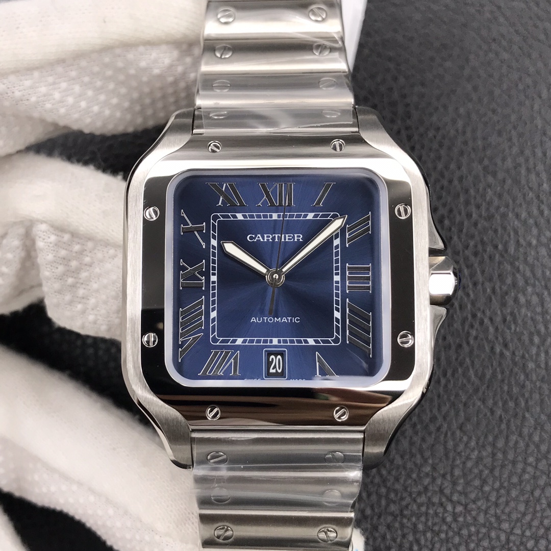 129Swiss-Cartier-Santos-Replica-WSSA0009-Stainless-steel-strap-39.8MM