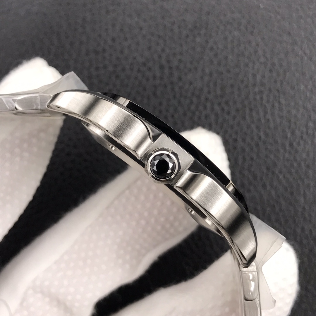 130Swiss-Cartier-Santos-Replica-Stainless-steel-strap-39.8MM-4
