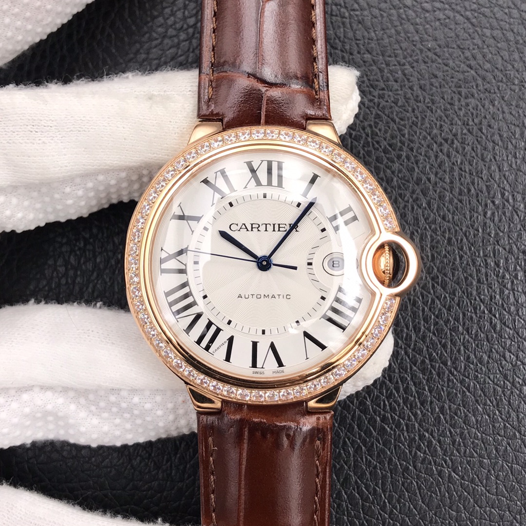 133Swiss-Cartier-Ballon-Bleu-Replica-Leather-strap-42MM