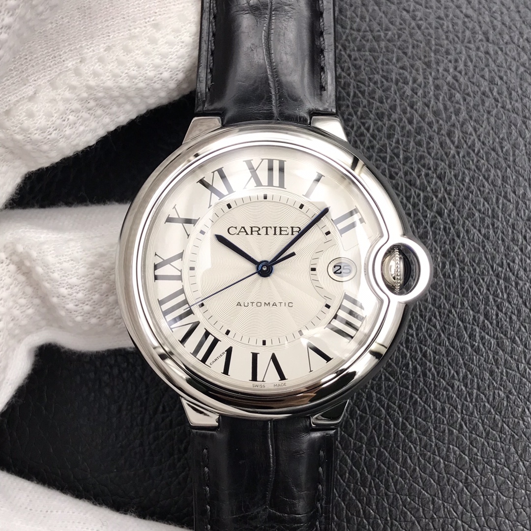 134Swiss-Cartier-Ballon-Bleu-Replica-Leather-strap-42MM