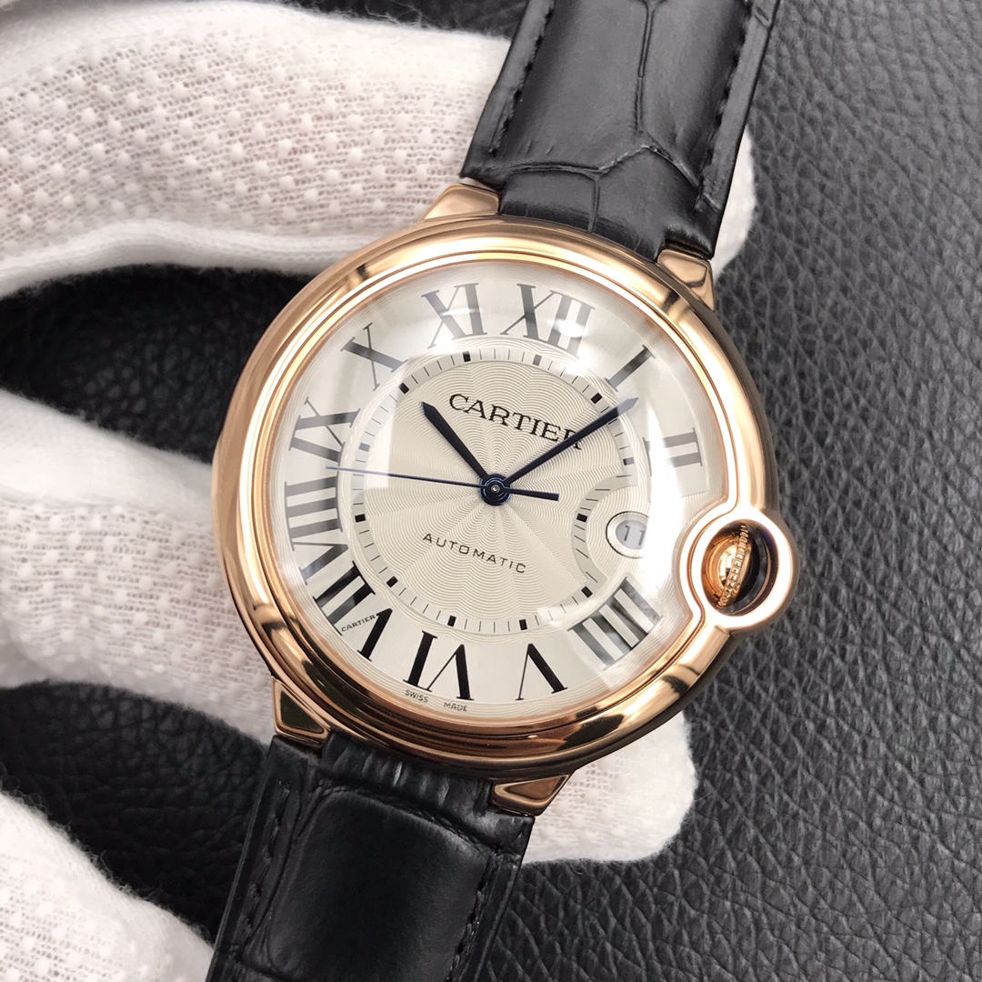 135Swiss-Cartier-Ballon-Bleu-Replica-Leather-strap-42MM-2
