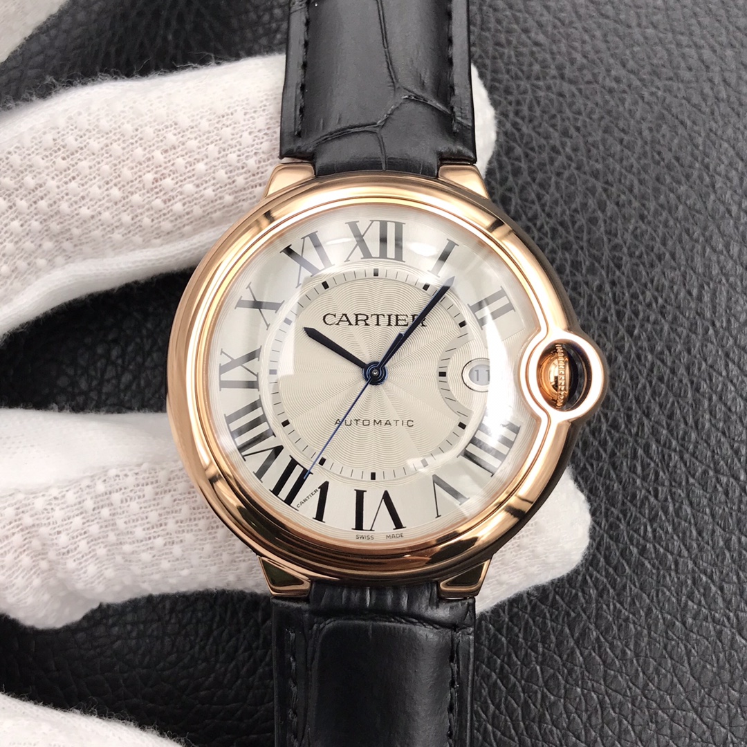 135Swiss-Cartier-Ballon-Bleu-Replica-Leather-strap-42MM