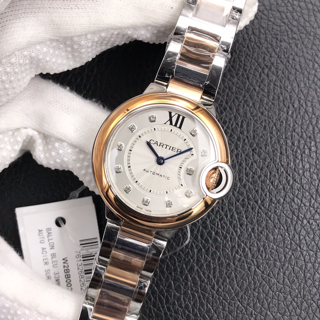 136Swiss-Cartier-Ballon-Bleu-Replica-Stainless-steel-strap-33MM-2