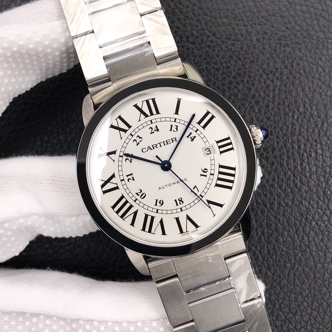 140Swiss-Cartier-Ronde-Replica-Stainless-steel-strap-42MM-1