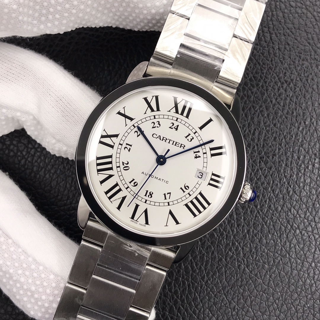 140Swiss-Cartier-Ronde-Replica-Stainless-steel-strap-42MM-2