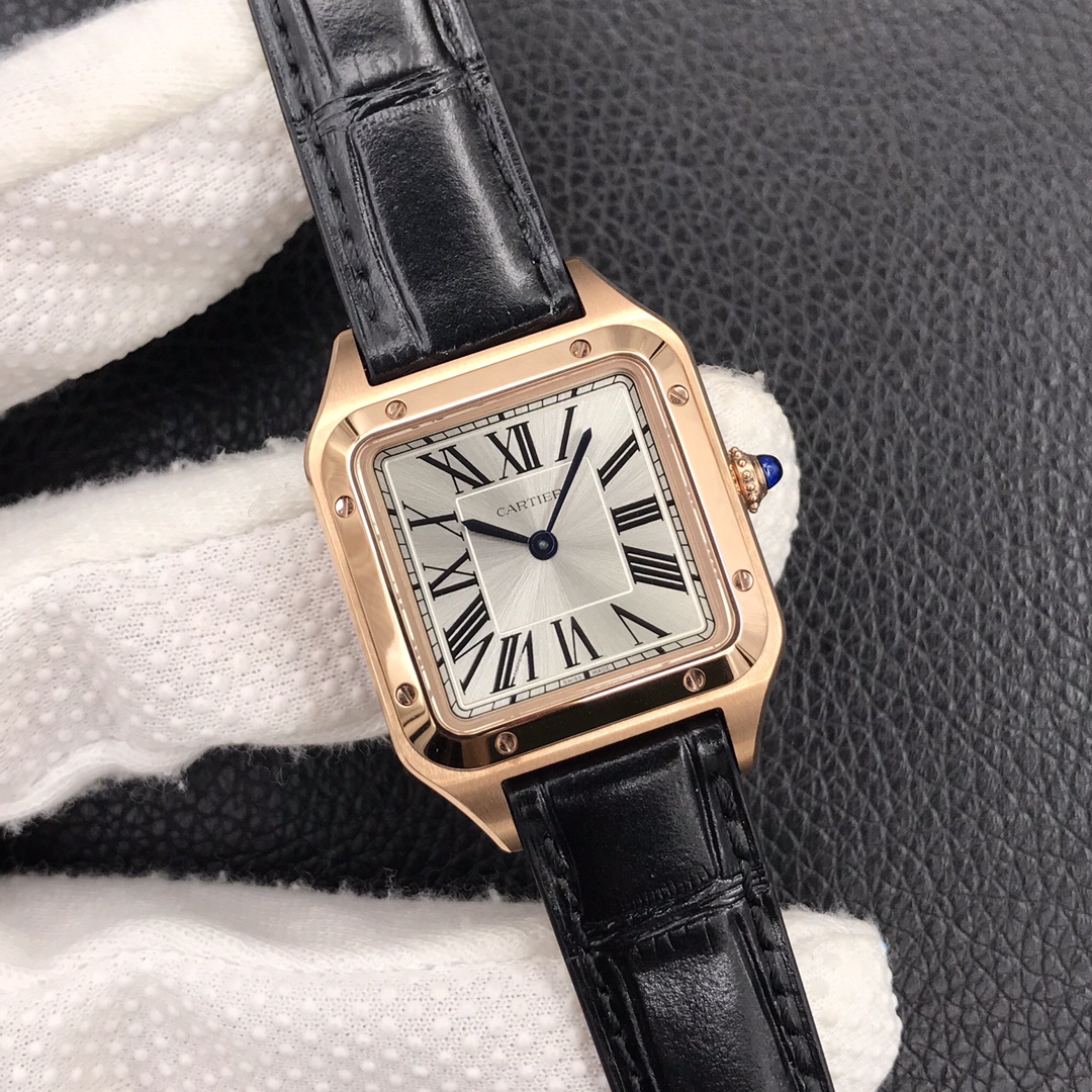 141Swiss-Cartier-Santos-Replica-Leather-strap-43.5MM-1