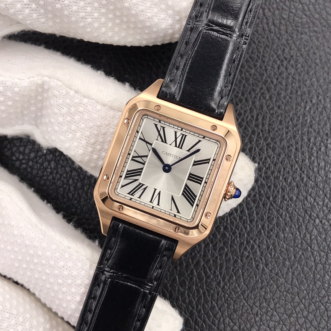141Swiss-Cartier-Santos-Replica-Leather-strap-43.5MM-2