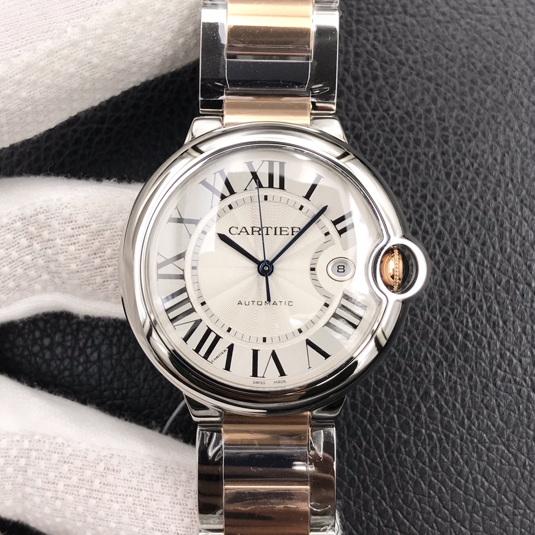 142Swiss-Cartier-Ballon-Bleu-Replica-Stainless-steel-strap-42MM
