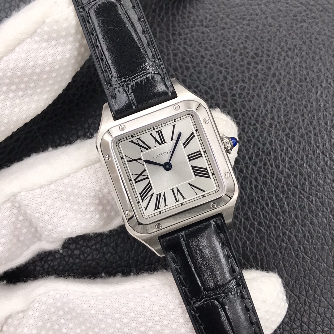 144Swiss-Cartier-Santos-Replica-Leather-strap-43.5MM-1