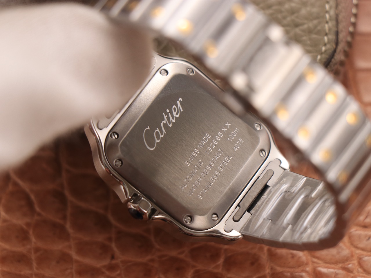 55Swiss-Cartie-Santos-Replica-Stainless-steel-strap-35MM-6