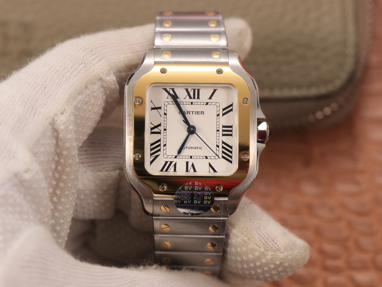 55Swiss-Cartie-Santos-Replica-Stainless-steel-strap-35MM