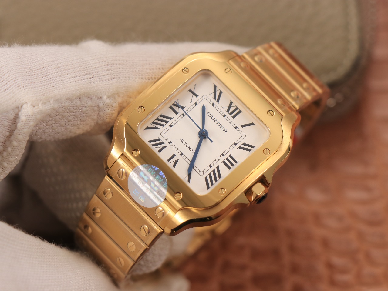 57Swiss-Cartie-Santos-Replica-Stainless-steel-strap-35MM-1