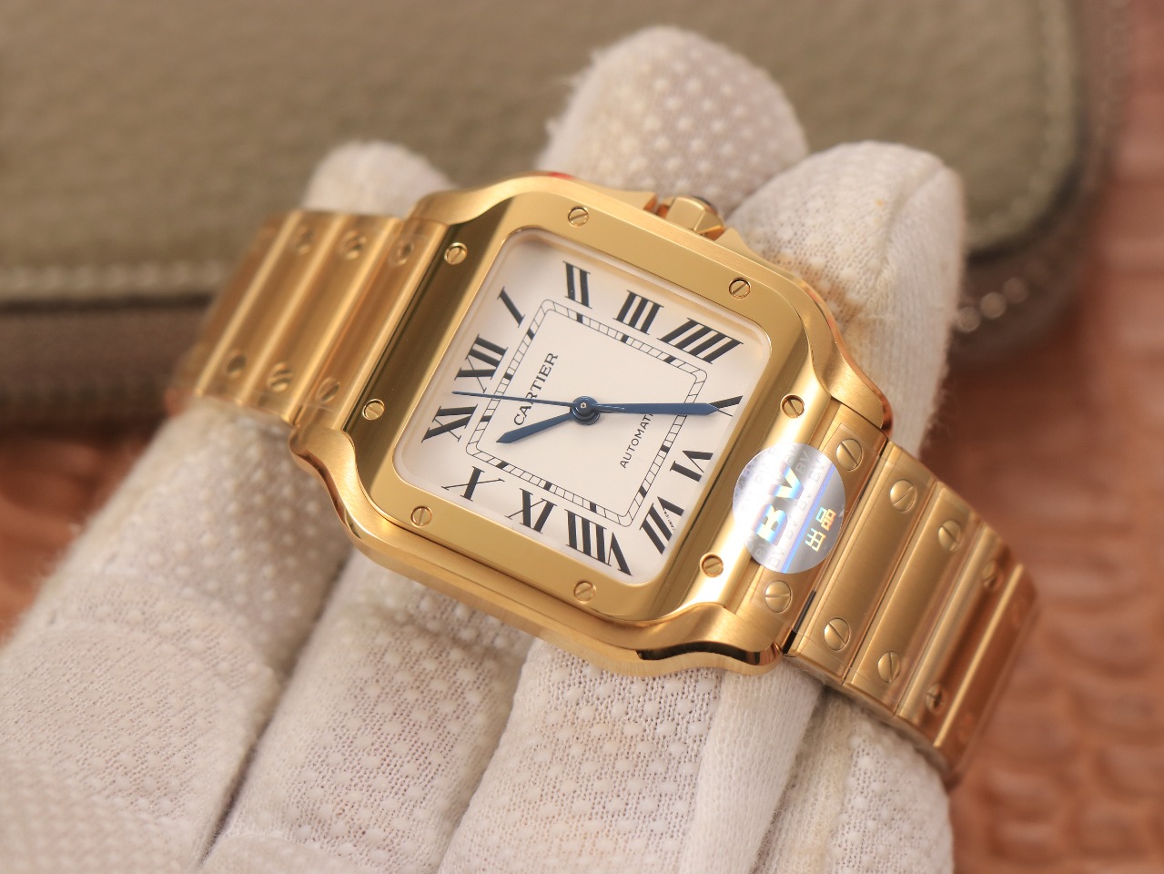57Swiss-Cartie-Santos-Replica-Stainless-steel-strap-35MM-2