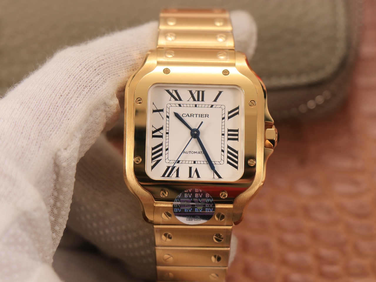 57Swiss-Cartie-Santos-Replica-Stainless-steel-strap-35MM