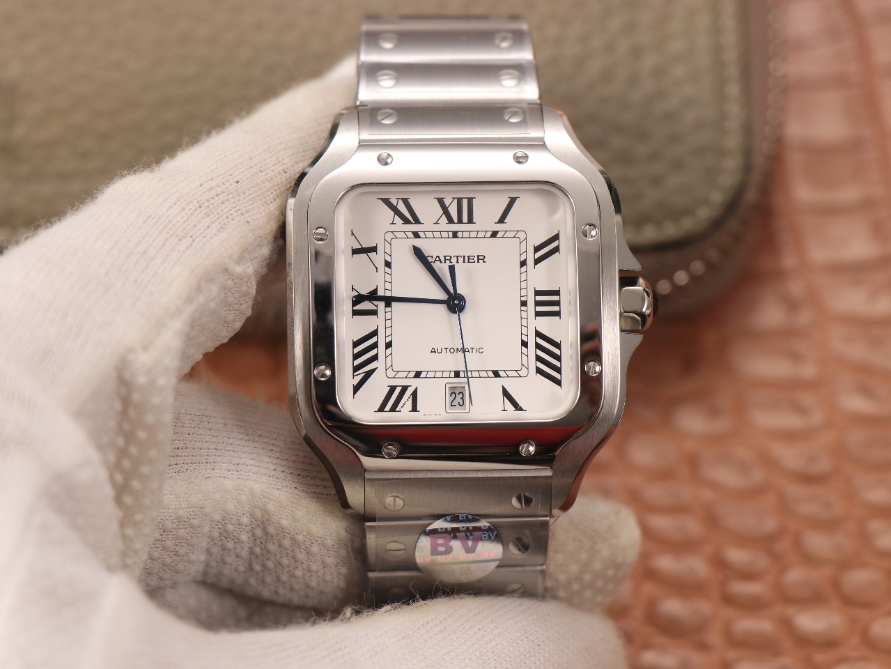 59Swiss-Cartie-Santos-Replica-Stainless-steel-strap-39.8MM