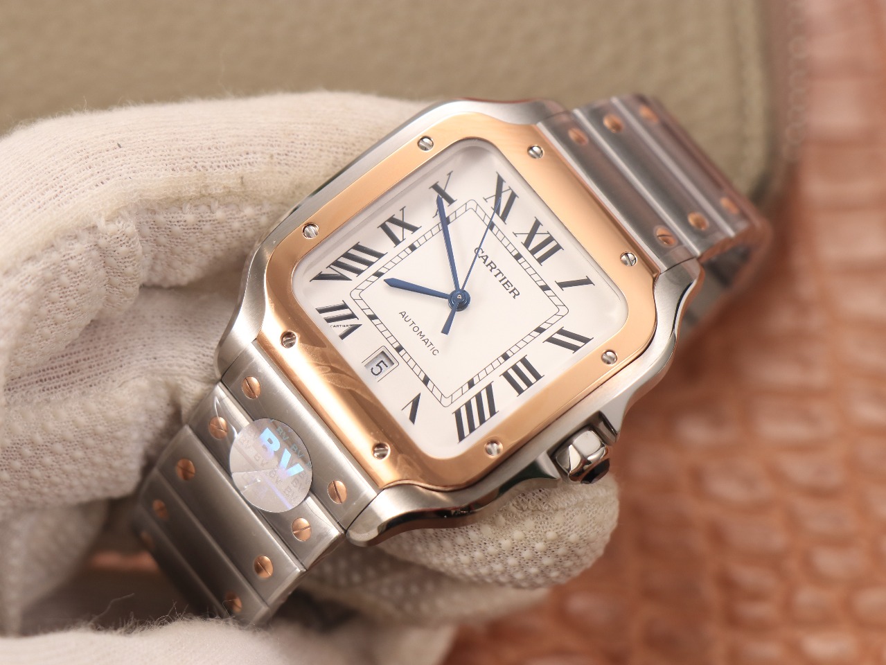 61Swiss-Cartie-Santos-Replica-Stainless-steel-strap-39.8MM-1