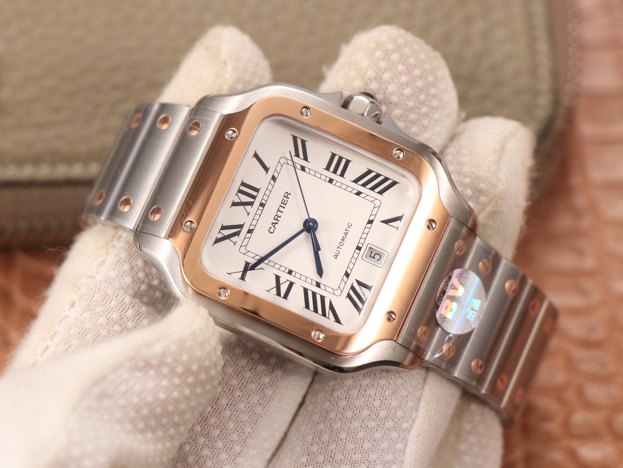 61Swiss-Cartie-Santos-Replica-Stainless-steel-strap-39.8MM-2